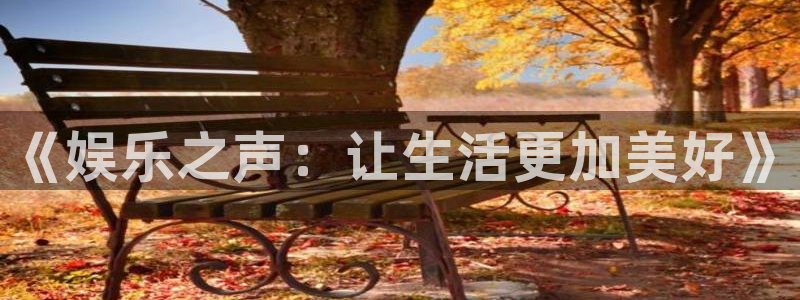 聚富welcome平台在线注册：《娱乐之声：让生活更加美好》