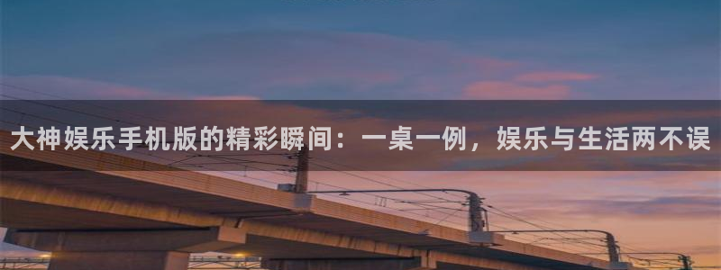 聚富welcome2登录地址：大神娱乐手机版的精彩瞬间：一桌一例，娱乐与生活两不