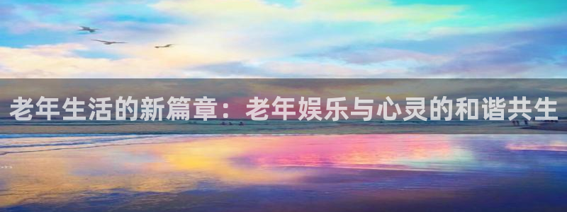 聚富welcome凯捷平台：老年生活的新篇章：老年娱乐与心灵的和谐共生